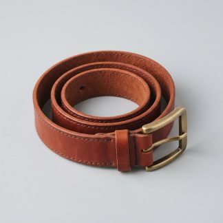 Archive Rust Vegetable-Tanned Leather Belt