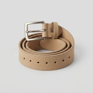 Archive Sand Vegetable-Tanned Leather Belt