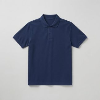 Everyday Navy Piqué Cotton Polo Shirt