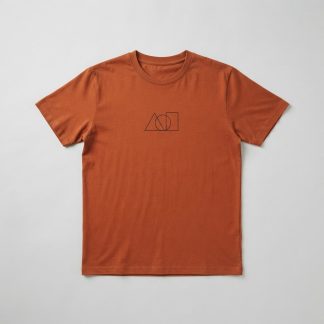 Logo Rust Pima Cotton Printed Tee